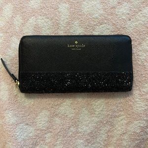 Kate Spade Greta Court Glitter Neda Zip Around Wallet
